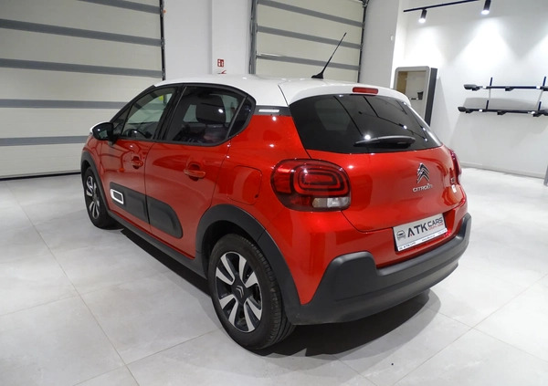 Citroen C3 cena 78900 przebieg: 11500, rok produkcji 2022 z Siechnice małe 92